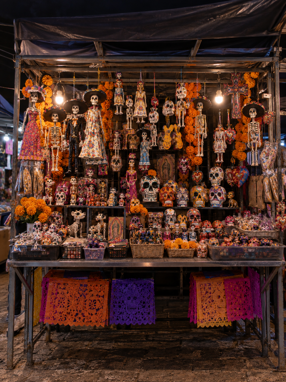 A decorated sugar skull